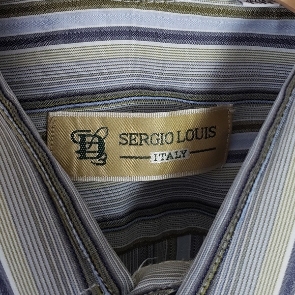 SERGIO LOUIS ITALY SHORT SLEEVE DRESS SHIRT MEN'S - Picture 5 of 8